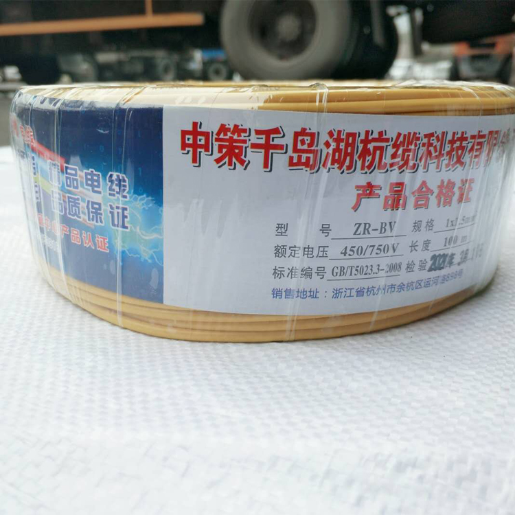 中策科技BV1.5電線